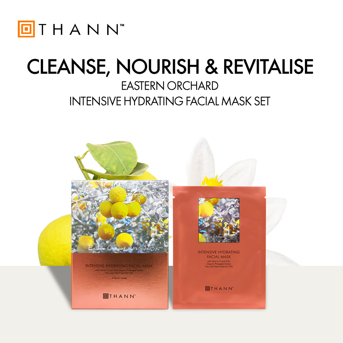 Eastern Orchard Intensive Hydrating Facial Mask Set (4pcs) - THANN Singapore