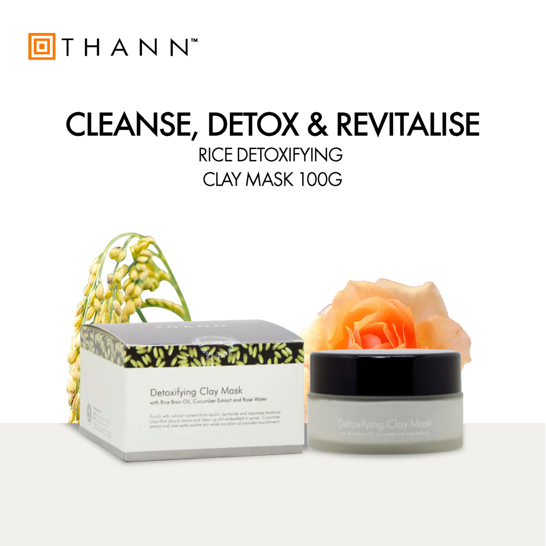 Rice Detoxifying Clay Mask 100g - THANN Singapore
