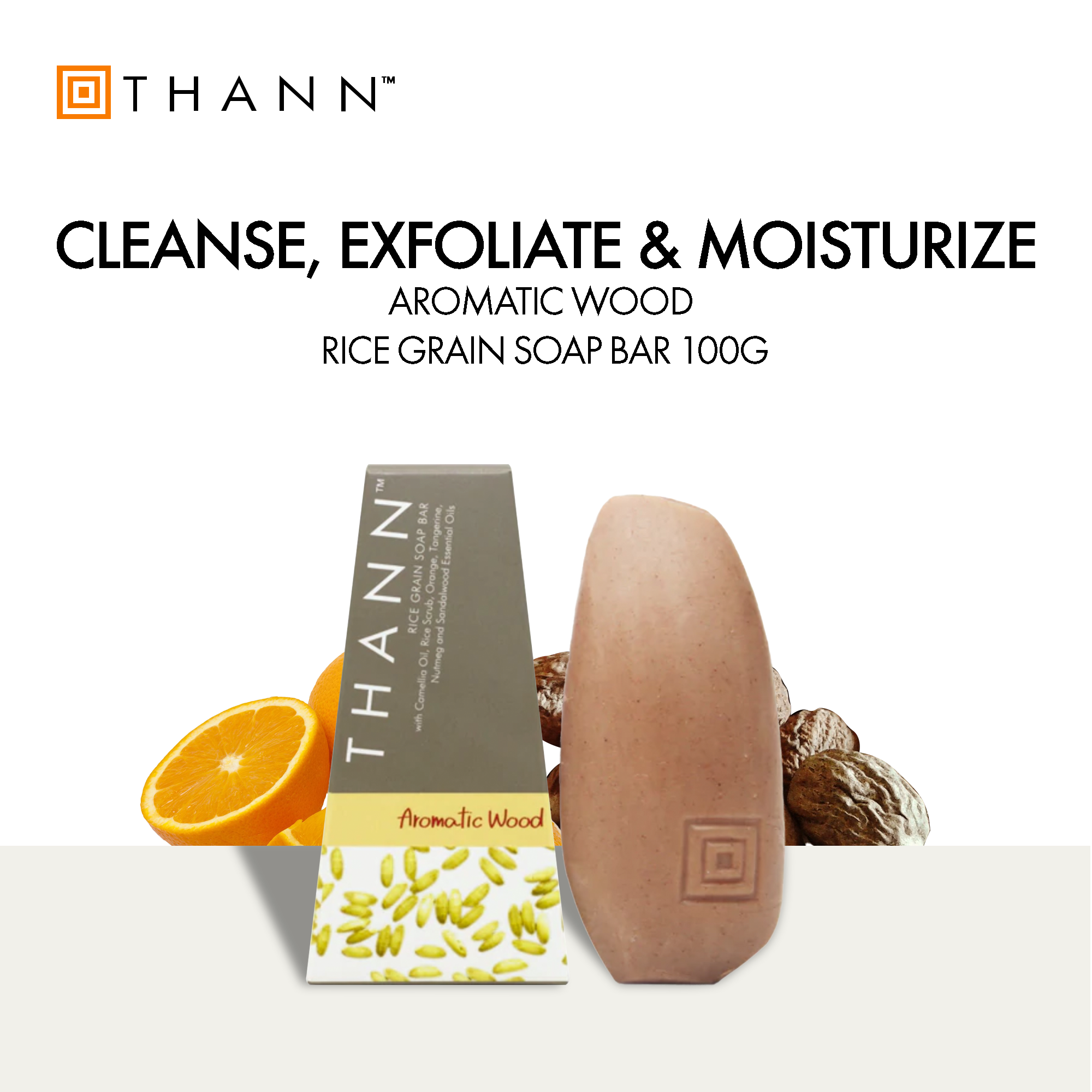 Thann Rice Collection Aromatic Wood Rice Grain Soap Bar 100g – THANN Singapore