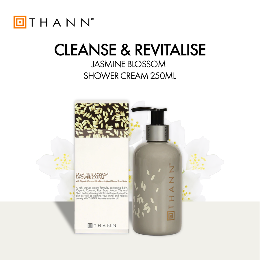 Jasmine Blossom Shower Cream 250ml - THANN Singapore